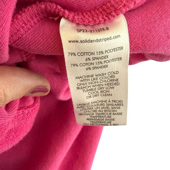 Solid & Striped Sutton Pink Oversized Terrycloth Collared Shirt size M - Picture 5 of 6